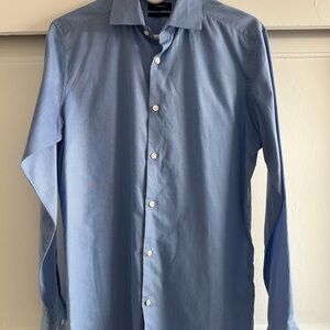 Theory Blue Dress Shirt 15R slim fit